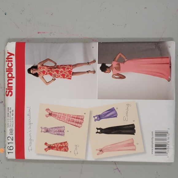 2 Simplicity Sewing Patterns S1612 and S2774 - Picture 2 of 5